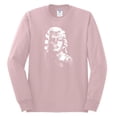 thumbnail image 2 of Manilyn Monroe Skull Face and Body Tattoo | Mens Pop Culture Long Sleeve T-Shirt, Light Pink, X-Large, 2 of 4