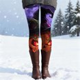 thumbnail image 2 of Bovemsi Joggers for Women Vacation Outfits for Women Multicolor Halloween Printed Slim Sports Yoga Leggings L, 2 of 4