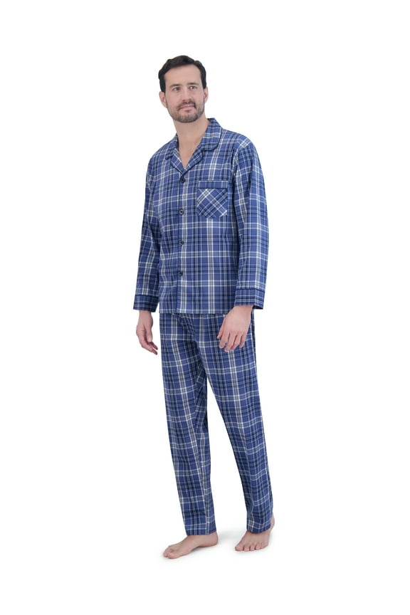Men's Stretch Woven Pajama Set, 2-Piece, Sizes S-2XL