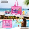 thumbnail image 6 of Large Capacity Fine Mesh Beach Tote Bag with Funny pattern, Sand Proof Nylon Handbag Side Pockets For Pool Seaside Travel Swimming, 6 of 8
