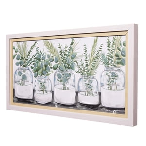 Crystal Art Gallery Double Framed Botanical Wall Art, 12x22