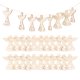 thumbnail image 1 of 30 piezas de adorables figuras de madera con forma de ángel para manualidades hechas a mano., 1 of 8