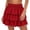 Red, variant on yillto Womens Shorts Skirts Ruffle High Waist Wide Leg Loose Shorts Summer Lightweight Flowy Shorts