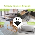 thumbnail image 5 of Yileqi 12pk Rug Corner Grippers - Non Slip Rug Pads for Hardwood Floors, Reusable Carpet Tape, Keep Rugs in Place, Removable Sticky Pads, 5 of 7
