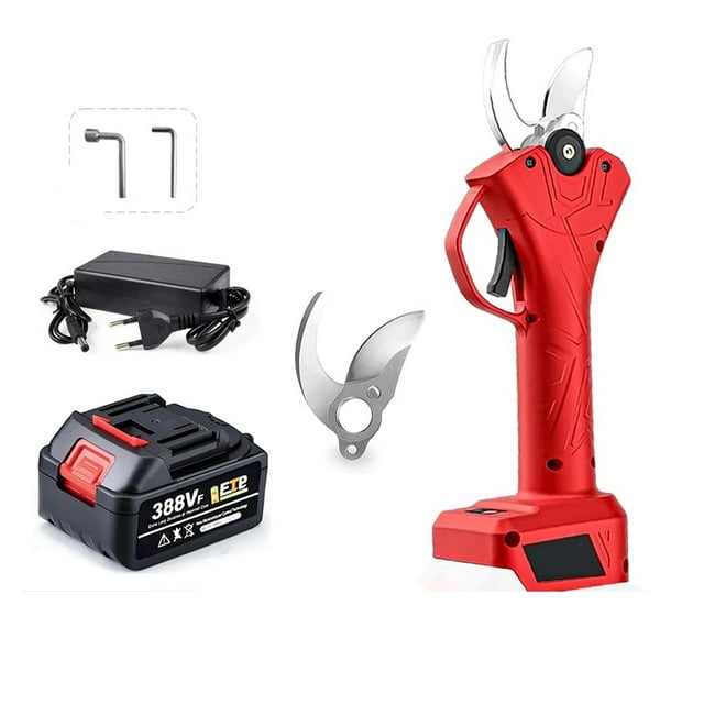 Brushless Electric Pruning Shears, Home Cordless Garden Fruit Tree Bonsai Pruning Tools, Suitable For 18V/21V ,Less Effort