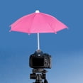 thumbnail image 6 of Rushawy 10.6" Umbrella for Camera with Hot Shoe Mount Accessory Versatile Waterproof Rose Red, 6 of 9