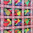 thumbnail image 3 of Cotton Tablecloth Fruits Print Fruit Bundle on Plaid Black, 3 of 3