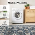 thumbnail image 4 of CHITOOMA 9'x12' Area Rugs for Living Room, Boho Machine Washable Stain Resistant Non-Shed Carpet, Floral Area Rug with Non-Slip Backing for Bedroom, Dining Room, Dorm, Office, 4 of 10