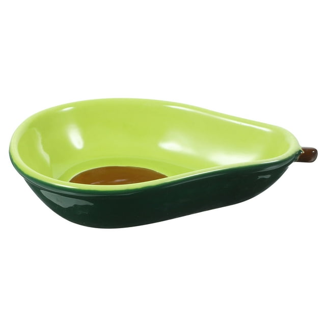 MasteelfCA Bol en Forme d'Avocat Plat en Céramique Bol à Collation en Céramique Bol de Rangement pour Fruits et Aliments