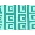 thumbnail image 1 of Ahgly Company Indoor Rectangle Oriental Turquoise Blue Modern Area Rugs, 6' x 9', 1 of 4