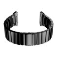 thumbnail image 3 of EeaseCA Bracelet de Montre Intelligente Bracelet de Remplacement Bracelet Réglable en Acier Inoxydable à une Perle Boucle de Lanceur Compatible avec Fitbit ionic (Noir), 3 of 8