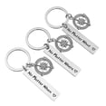 thumbnail image 3 of MasteelfCA 3pcs Graduation Compass Keychains Friends Key Holder Letter Printing Pendant Stainless Steel Gifts Key Rings Craft Ornaments, 3 of 7