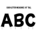 thumbnail image 2 of Black Alphabet and Number Yard Decoration Set, 18 inch High Yard Letter Signs, 36pcs Includes  Garden Stakes (12544), 2 of 5