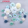 thumbnail image 3 of 21 Pack Artificial Flower Hair Clips Wedding Bridal Prom Party Hair Styling Headpiece Decoration for Women Kids - Style 3, 3 of 5
