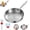 L: 11.02in / 28cm, variant on 2026 New Titanium Frying Pan, Titanium Hammered Pan Pro with Lid, Uncoated Non-stick Pan, Pure Titaniums Frying Pan Multifunctional Non Stick for All Stoves (L: 11.02in / 28cm, No Lid)