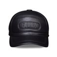 thumbnail image 2 of Plain Baseball Cap, Men Structured PU Classic Baseball Cap Hat,Winter for Elderly Father ,Soft Feel, 2 of 5