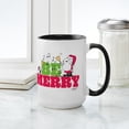 thumbnail image 4 of CafePress - Snoopy: Be Merry Large Mug - 15 oz Ceramic Large White Novelty Mug, 4 of 4