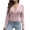 Pink, variant on Lovskoo 2024 Sweaters for Women Fall Trendy Casual Comfortable Long Sleeve V-Neck Sweater Blue