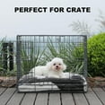 thumbnail image 6 of Waterproof Dog Crate Bed,Plush Dog Bed with Removable Washable Cover,Faux Fur Dog Crate Pad for Extra Large Dogs,Fluffy Washable Dog Kennel Bed 41"x27",Dark Grey, 6 of 14