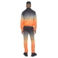 thumbnail image 6 of Men's 2 Piece Full Zip Jacket Sweatpants Ombre Gradient Colored Track Suit Set ST579 - Neon Orange - X-Large, 6 of 7