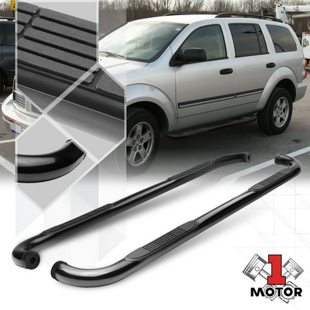 Black 3 Round Side Step Nerf Bar Running Board For 04 09 Dodge Black 3 Round Side Step Nerf Bar Running Board For 04 09 Dodge Durango Aspen 05 06 07 08