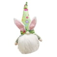 thumbnail image 2 of Yuarrent Muñeca sin rostro Feliz Pascua, muñeca encantadora, regalos de Pascua para niños, decoración de conejito de Pascua para el hogar, mesa, Kits de decoración para fiestas Verde Sin piernas Yuarrent HA003433-06, 2 of 6
