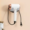 thumbnail image 4 of SSZMDLB under $5 Hair Dryer Holder Wall Mounted Hair Dryer Hanging Rack Adjustable Dryer Holder No Drill Installation Adhesive Mount for Bathroom Bedroom Vanity Organization, 4 of 8