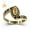 SS925/Gold Plated, variant on USA Mementos Customized Women's Class Ring Sterling Silver for High School and College Graduation