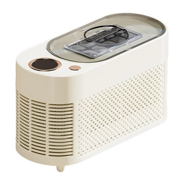 simhoa Desktop Ice Maker Countertop Compact Quickly Making for Household BBQ Picnic Cream White