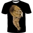 thumbnail image 1 of Xishao Playeras Hombre Camiseta Personalizada con Estampado De León para Hombre, Camiseta De Manga Corta con Estampado 3D, Camiseta Informal De Verano con Cuello Redondo De Hip-Hop para Hombre CAW-009 Xishao ropa, 1 of 2