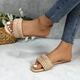 thumbnail image 2 of COM STAR Women’s Slide Sandals Casual Flat Slip-On Summer Shoes, Braided Design for Beach & Everyday Wear, 2 of 6