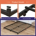 thumbnail image 5 of Maenizi 4 inch Cal King Bed Frame Low Profile, California King Bed Frames No Box Spring Needed, Heavy Duty Metal, Easy Assembly, Black, 5 of 7