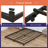 Maenizi Low 3 inch Full Size Bed Frame, Heavy Duty Metal Platform Low Bed Frame Full, No Box Spring Needed, Noise Free, Easy Assembly, Black - Walmart.com