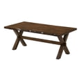 thumbnail image 2 of Furniture of America Arpe X-Cross Leg Coffee Table, Walnut, 2 of 8