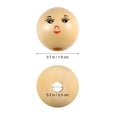 thumbnail image 2 of SHISUYAN 100pcs Round Wood Bead DIY String Bead Accessory Laughing Face Wood Bead (18mm), 2 of 8