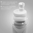 thumbnail image 4 of Botellas de agua plegables Botella de agua plegable de silicona sin fugas para deporte Gimnasio Camping Senderismo Viajes Deportes Ligero Durable 20 oz 600 ml Gris, 4 of 5