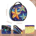 thumbnail image 3 of BZSMCE Makeup Bag Large Travel Cosmetic Bag with Adjustable Dividers Fashion Cosmic Brightness Printed, 3 of 7