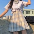 thumbnail image 6 of PIKADINGNIS Japanese School High Waist Pleated Skirts Harajuku Preppy Cute Mini Plaid Skirt Women JK Uniform Students Clothes Y2K, 6 of 6