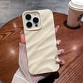 thumbnail image 3 of Funda de teléfono con pliegues 3D a la moda para iPhone 16, 15, 14, 13, 12, 11 Pro Max, 14, 15 Plus, X, XR, XS Max, carcasa a prueba de golpes de color caramelo, 3 of 5