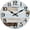 Multicolor, variant on Wall Clock Battery Operated 8 Inch Silent Non Ticking Coastal Design Country Rustic Retro Decorative for Bathroom Kitchen Living Room Bedroom