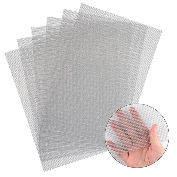 6 Pack 12×8 Inch Wire Mesh Screen, 20 Mesh Stainless Steel Mesh, Sturdy No Rust Metal Mesh Screen for DIY Projects, Cage, Vent, Garden, Window Screen,  Mesh