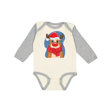 

Inktastic Christmas Reindeer Gift Baby Boy or Baby Girl Long Sleeve Bodysuit