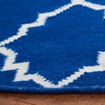 thumbnail image 3 of Safavieh Dhurries Jona Geometric Area Rug, Dark Blue, 6' x 6' Round, 3 of 8