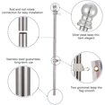 thumbnail image 2 of Stainless Steel Flag Pole Sectional Flagpole Kit 5FT Outdoor Wall Mount Flagpole with Spinning Base for Residential or Commercial, 2 of 6