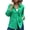 Green, variant on Xioeram Women Spring Autumn Shirt Lapel Long Sleeve Single Breasted Shirt Tops Solid Color Hollow Embroidery Flower Casual Shirt Streetwear