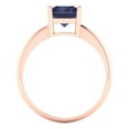 thumbnail image 4 of Clara Pucci 14K Rose Gold 2.5ct BlueSapphire Solitaire Ring for Women, 4 of 8