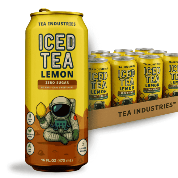 Tea.Industries Lemon Iced Tea 16 Ounce x 12