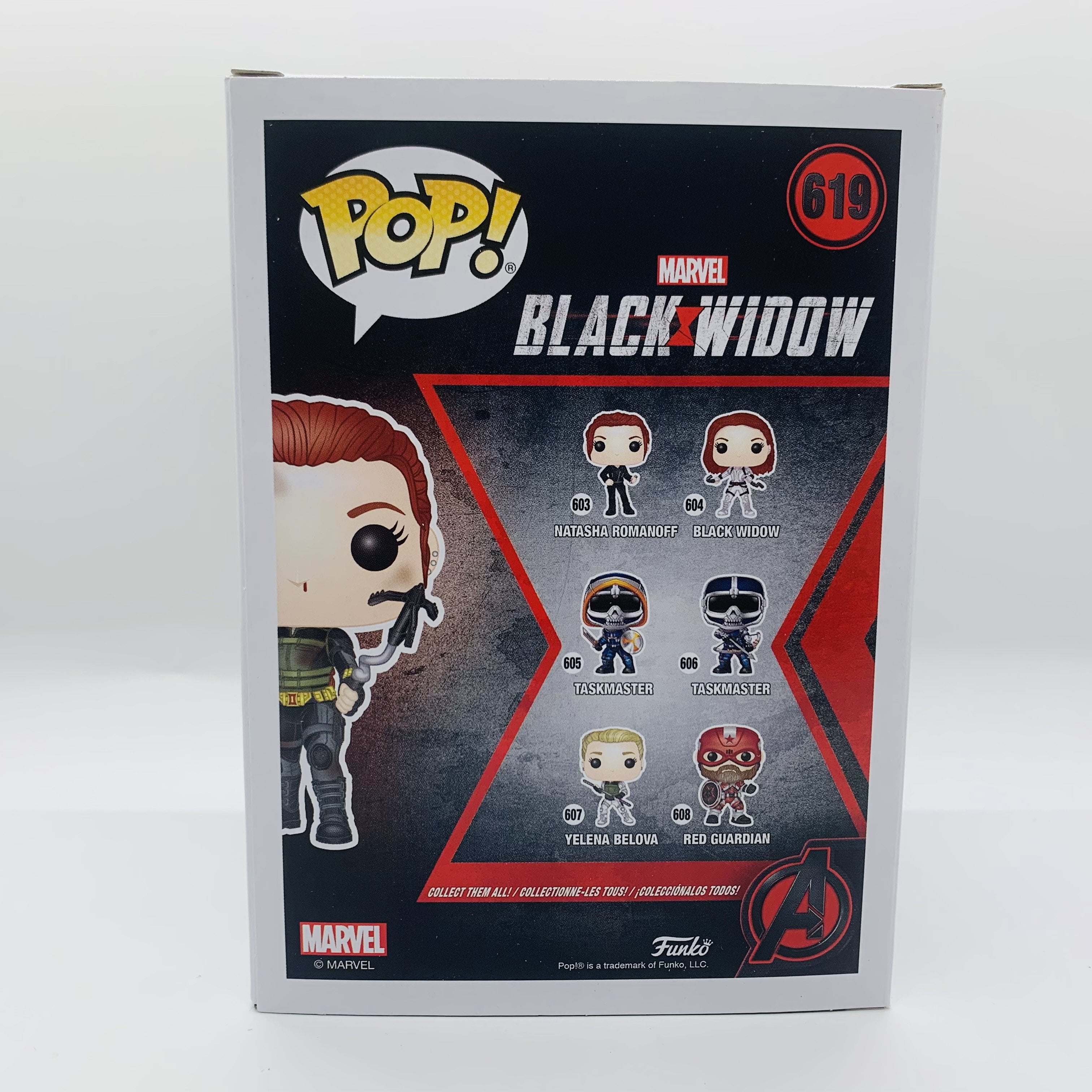 POP! Marvel Collector Corps Exclusive Black Widow #619 w/ Protective Case