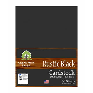 Bella Bora Black Cardstock Paper