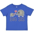 thumbnail image 3 of Inktastic Big Sis Elephant Girls Toddler T-Shirt, 3 of 5